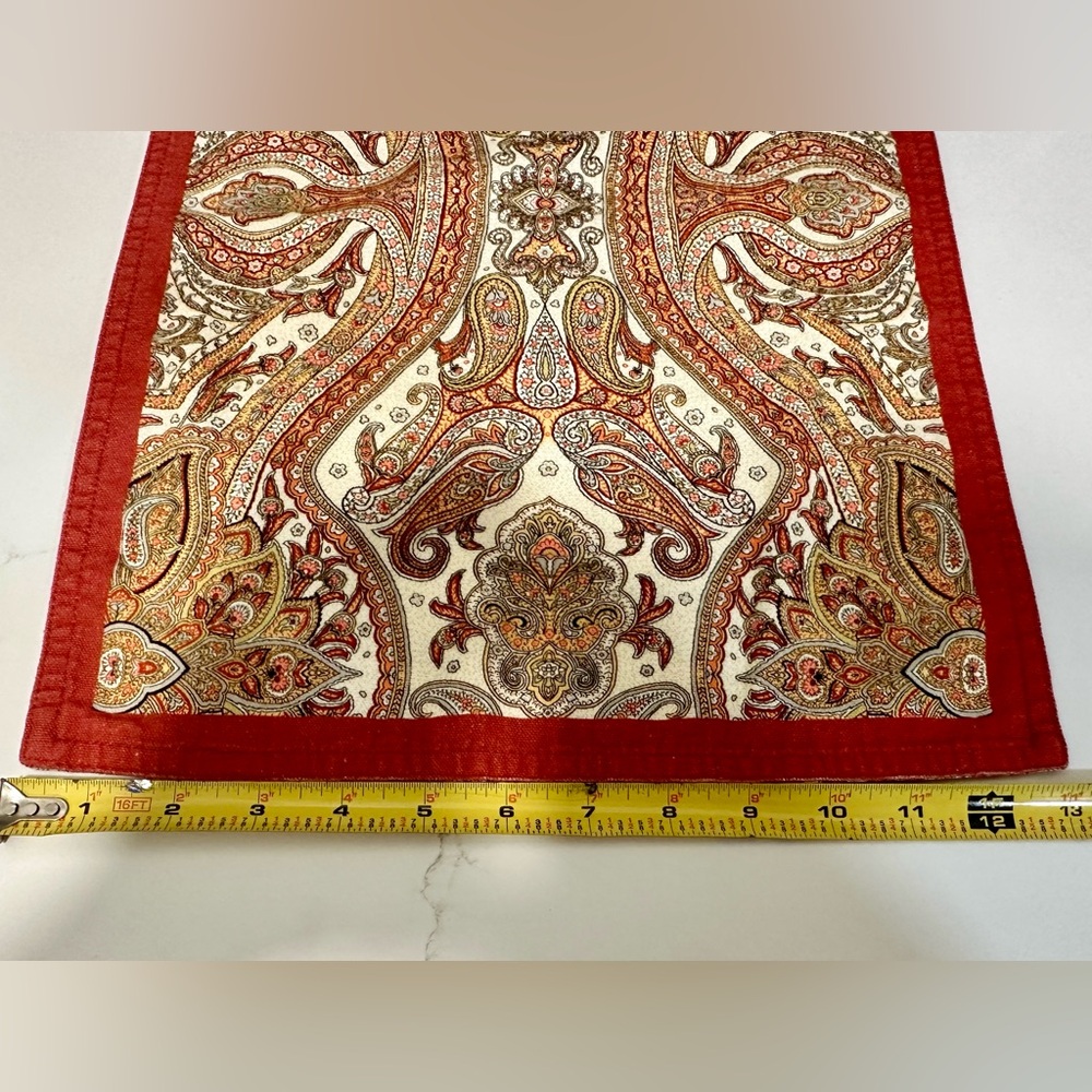 Maison d' Hermine Kashmir Paisley 100% Cotton Set of 4 Placemats Dining Table - Picture 8 of 9
